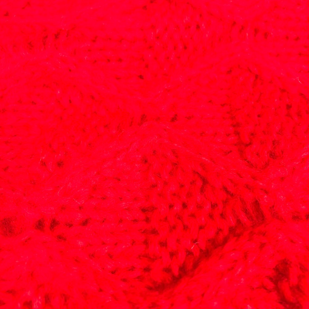 Bright Red Loop Scarf - Picture 4 of 5
